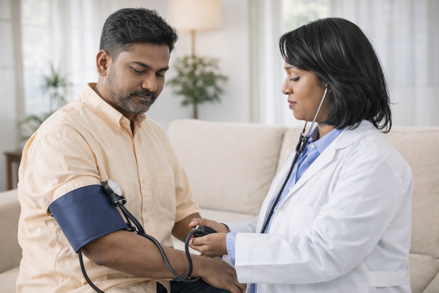 Caring Doctor with Patient